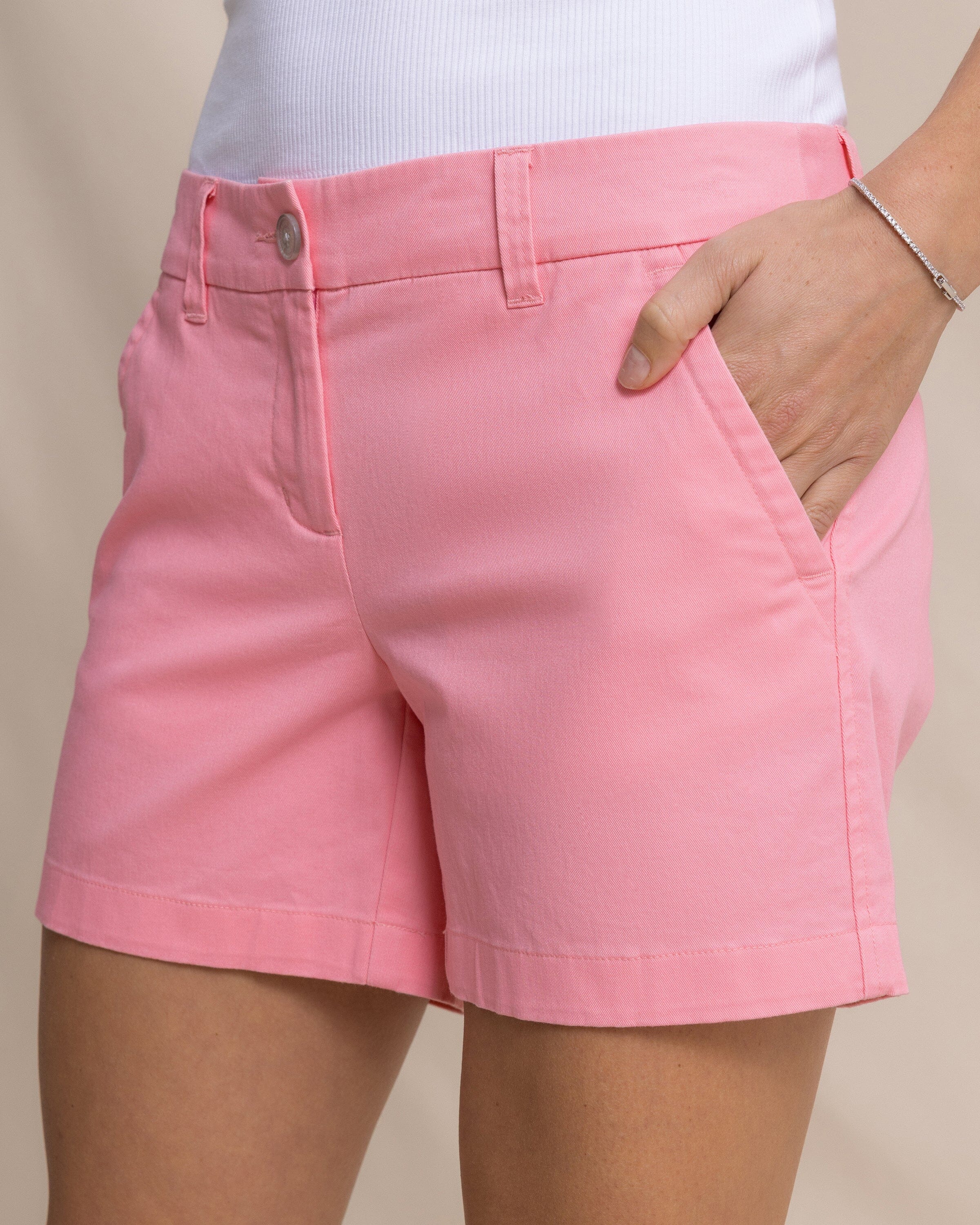 5" Caroline Short - Sea Pink