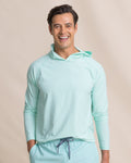 The front view of the Southern Tide Coastal Breeze® Performance Hoodie by Southern Tide - Gulf Shores