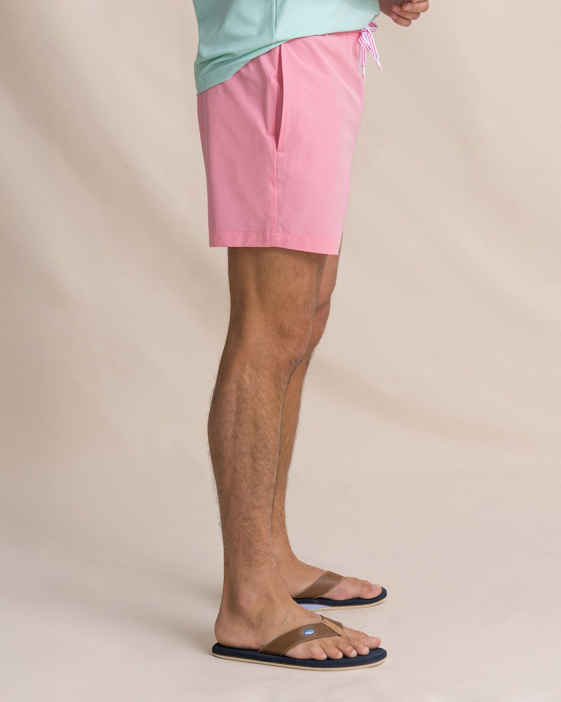 Solid Maritime Swim Trunk - Sea Pink